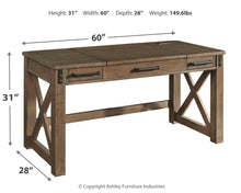 Aldwin - Gray - Home Office Lift Top Desk