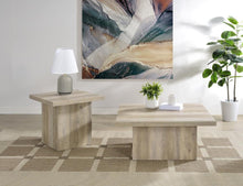 Devar - Square Engineered Wood Coffee Table - Distressed Pine