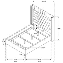 Bancroft - Upholstered Wingback Bed