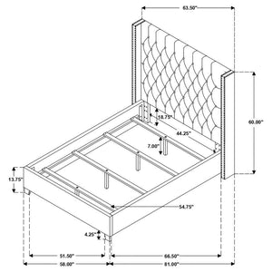 Bancroft - Upholstered Wingback Bed