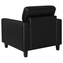 Scotland - Faux Leather Upholstered Track Arm Chair