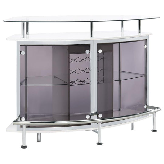 Gideon - Curved Glass Top Home Cabinet