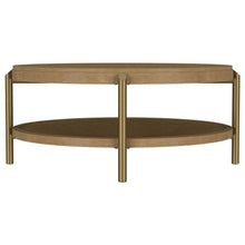 Arini - Round Coffee Table With Storage Shelf