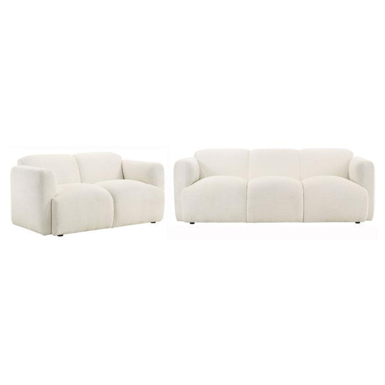 Dorset - Upholstered Round Track Arm Sofa Set