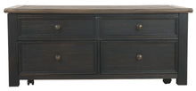 Tyler Creek - Grayish Brown / Black - Lift Top Cocktail Table