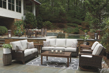 Paradise - Medium Brown - Sofa with Cushion