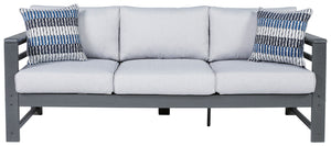 Amora - Charcoal Gray - Sofa With Cushion