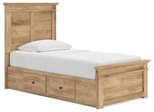 Makidern - Panel Storage Bed With 2 Under Bed Storage Units