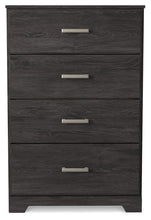 Belachime - Four Drawer Chest - Charcoal