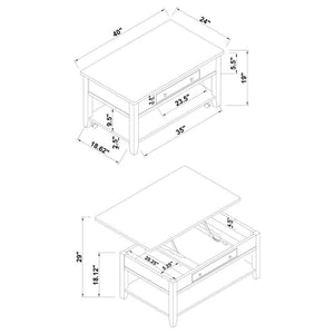 Bradford - Lift Top Coffee Table Set