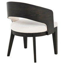Leandro - Upholstered Dining Arm Chair (Set of 2) - Burnished Black / Cream