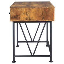 Analiese - 2 Piece Computer Desk Bookcase Set - Rustic Nutmeg