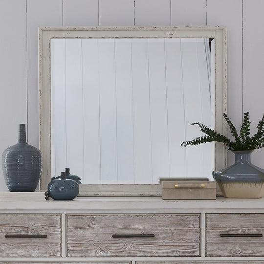 Backroads - Landscape Mirror - White