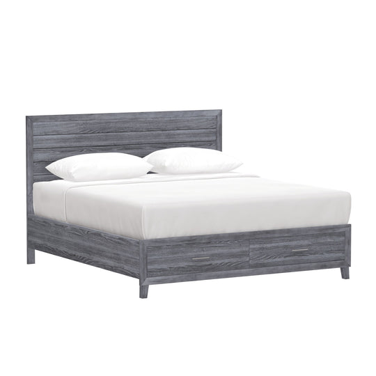 Rappa - King Storage Bed - Warm Gray