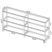 Kate - Console Bookcases - Black Nickel