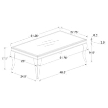 Carone - Glass Top Coffee Table Set