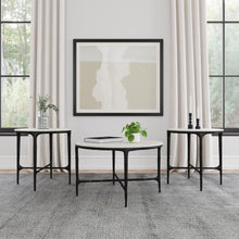 Hermas - Round Marble Coffee And End Table Set