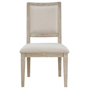 Trofello - 5 Piece Round Dining Table Set - White Washed