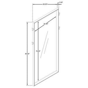 Durango - Full Length Standing Floor Mirror - Washed Oak