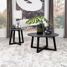 Skylark - Round Marble - Like Smart Top Coffee Table - Black
