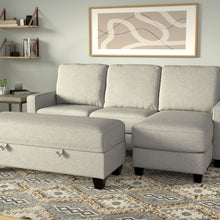Dawson - Reconfigurable Chaise Sectional - Pebble Gray