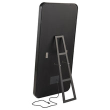 Glendora - Led Standing Mirror With Bluetooth Speaker - Black