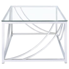 Lille - 2 Piece Glass Top Coffee And End Table Set - Chrome