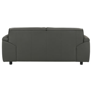 Buxton - Top Grain Leather Upholstered Loveseat