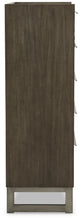 Arkenton - Grayish Brown / White - Five Drawer Chest