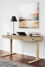 Elmferd - Light Brown - Adjustable Height Desk