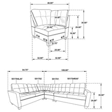 Georgina - Upholstered Modular Sectional Sofa