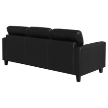 Scotland - Faux Leather Upholstered Track Arm Sofa