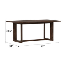 Ronan - Trestle Dining Table - Rich Brown