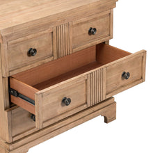 Haven Hills - Bedside Chest With Charging Station - Camel Beige