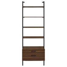 Owens - 3 Piece Wall Mounted Bookshelf Set - Walnut