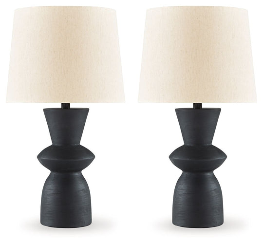 Scarbot - Paper Table Lamp (Set of 2) - Distressed Black