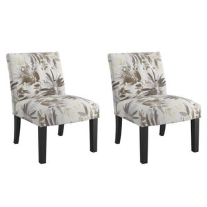 Vera - Accent Chair - Gray Floral