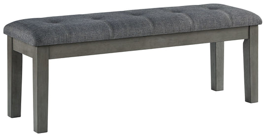 Hallanden - Large UPH Dining Room Bench - Black / Gray