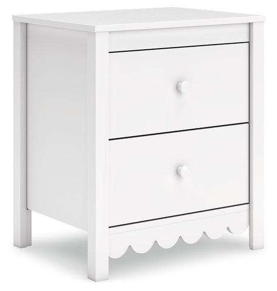 Hallityn - Two Drawer Night Stand - White