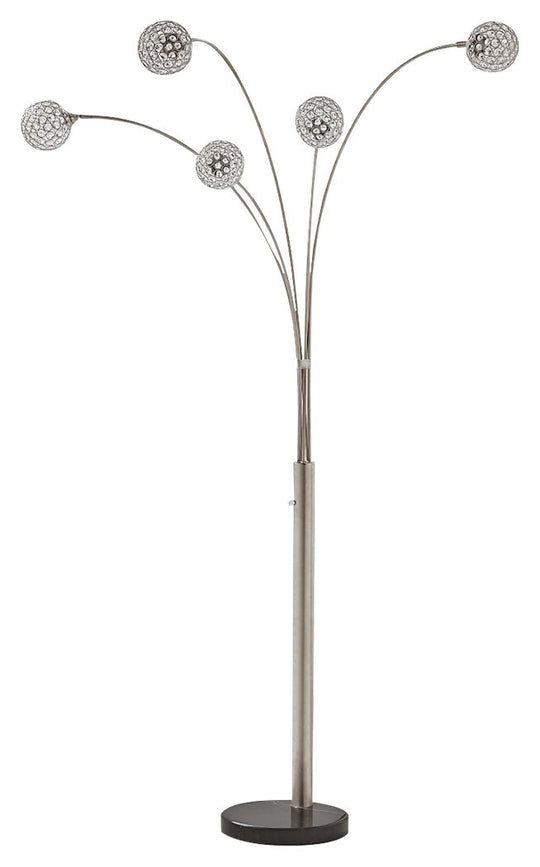 Winter - Metal Arc Lamp  - Silver Finish