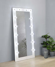 Zayan - Full Length Floor Mirror With Lighting - White High Gloss
