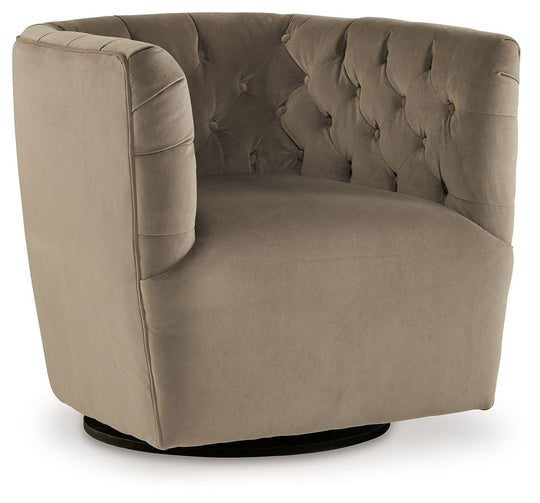 Hayesler - Swivel Accent Chair - Cocoa
