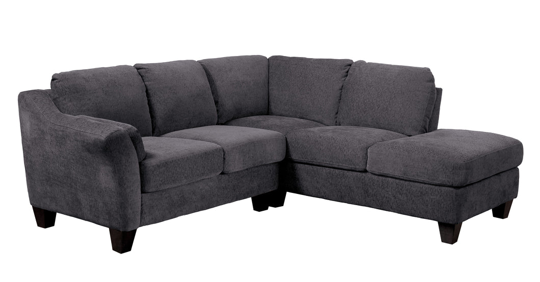 Clayton - Rsf Sectional - Charcoal Gray