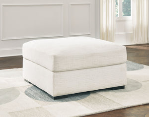 Accomplished - Stone - Oversized Accent Ottoman - Fabric
