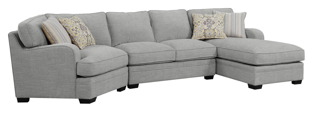 Analiese - Sectional - Dove Gray