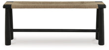 Acerman - Black / Natural - Accent Bench