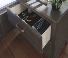 Caitbrook - Gray - Two Drawer Night Stand