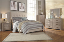 Culverbach - Gray - 5 Pc. - Dresser, Mirror, Queen Upholstered Bed, 2 Nightstands