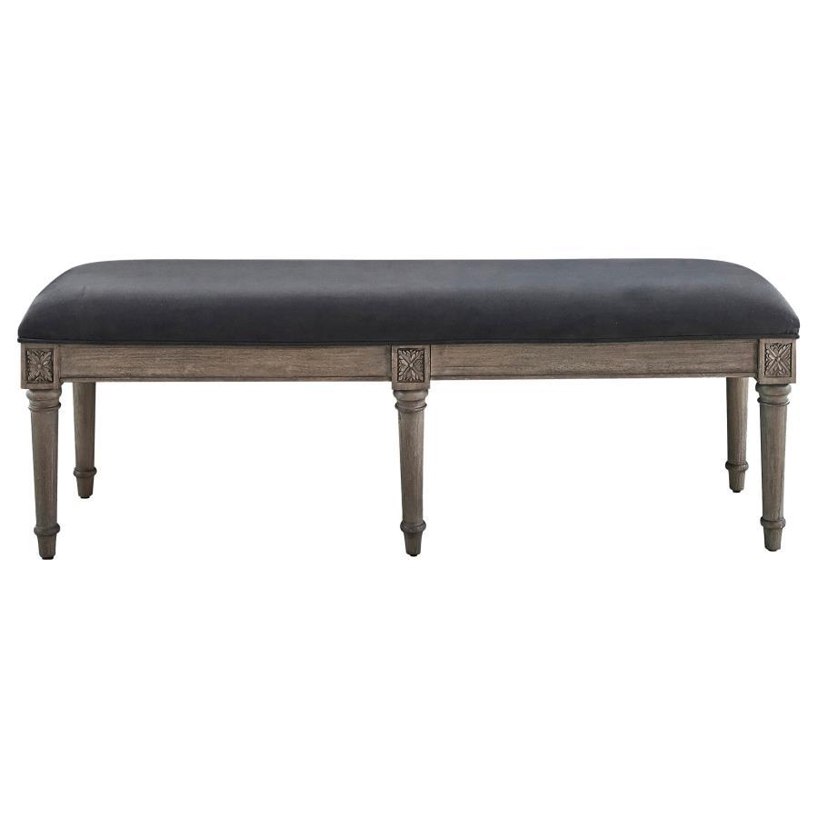 Alderwood - Upholstered Bench - French Gray