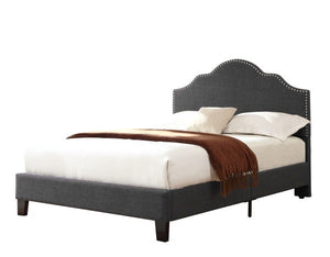Madison - Full Upholstered Bed - Charcoal Gray